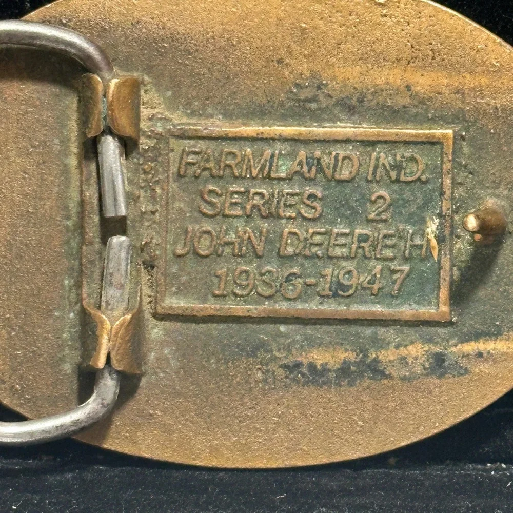 Vintage CO-OP Lubricants Super TMS Tractor Farm Oil Advertising Belt Buckle